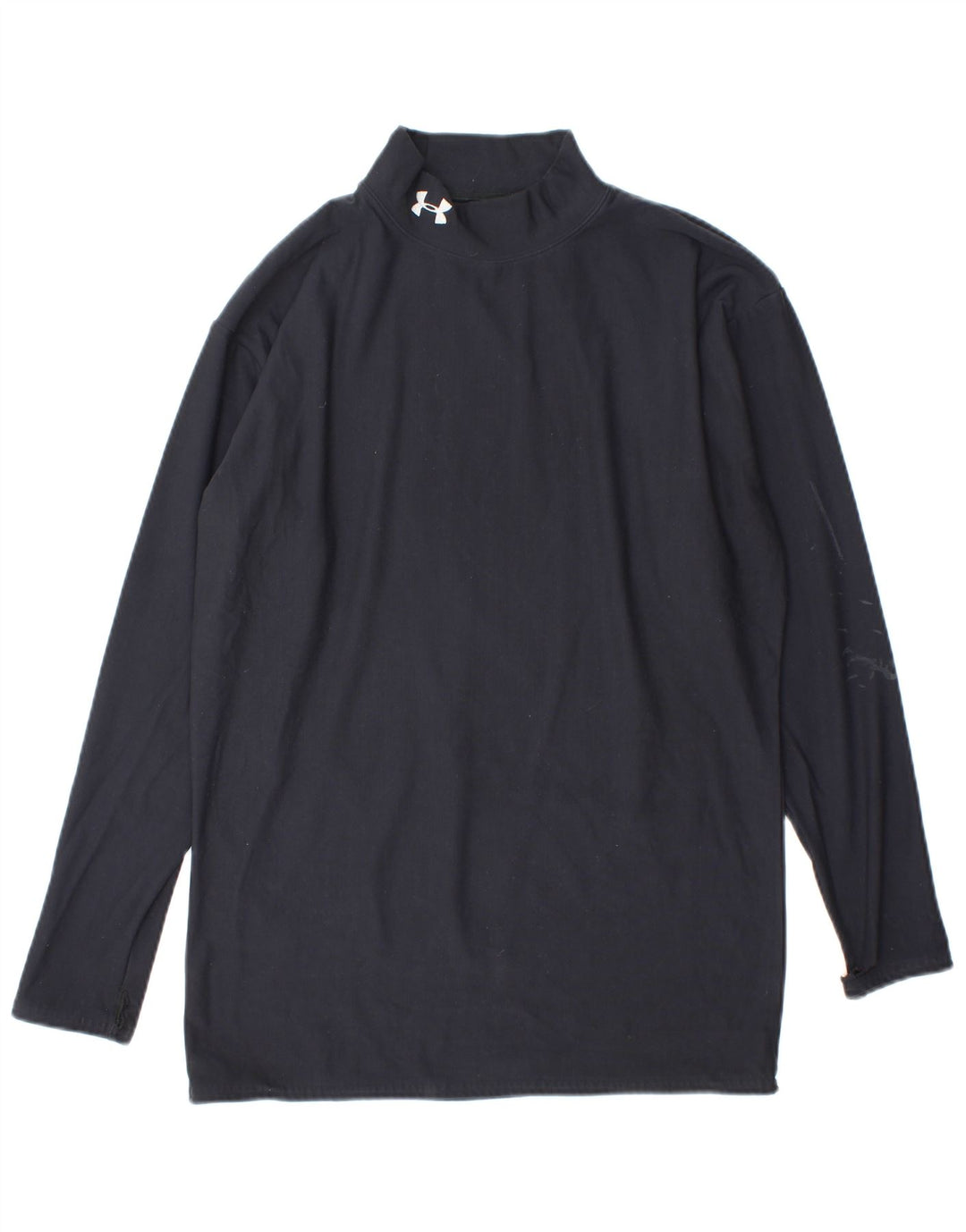 Maglia da uomo Under Armour a maniche lunghe grande in nylon blu navy