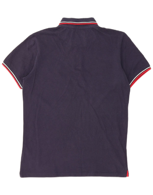 Polo da uomo dalla vestibilità classica Jack Wills in cotone blu navy medio