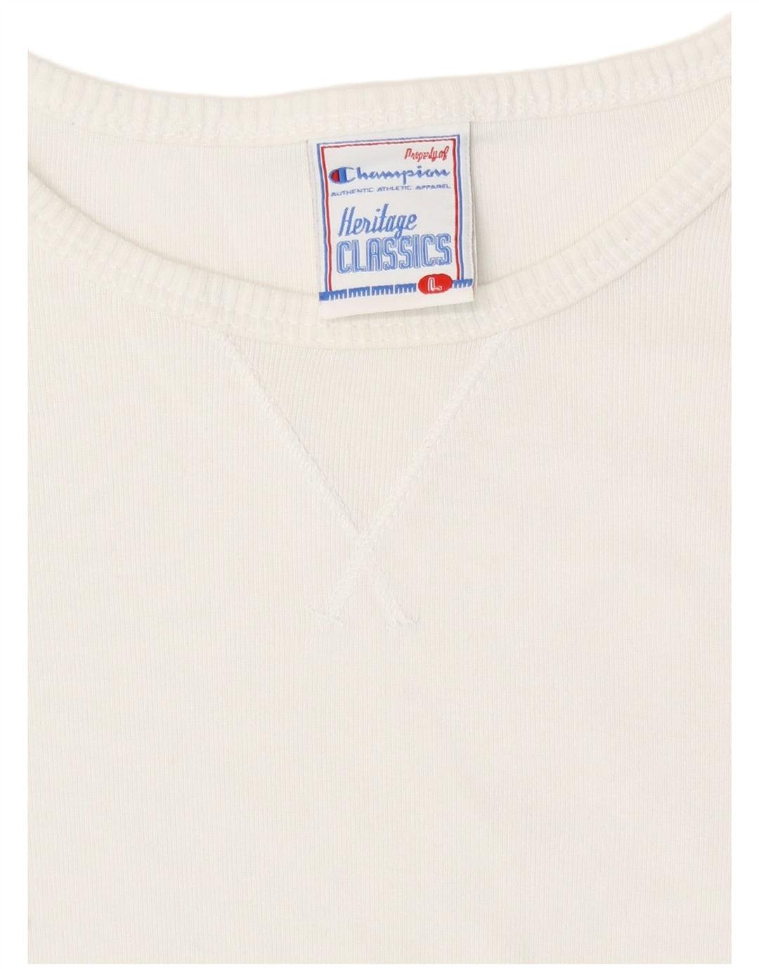 Top a maniche lunghe Champion Heritage Classics da donna UK 14 Large Bianco