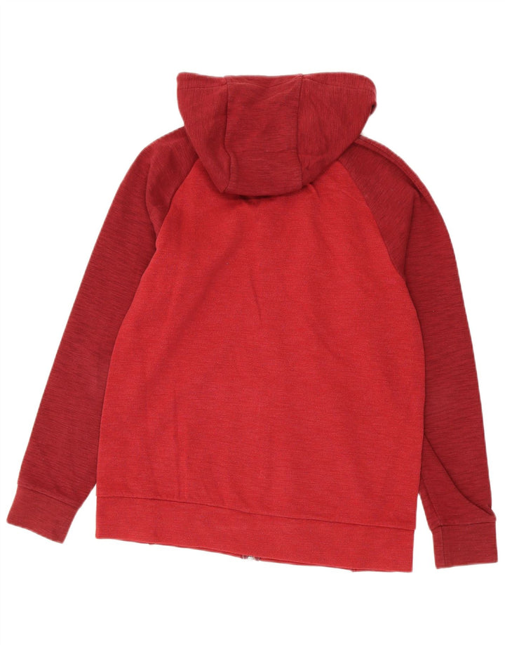Felpa con cappuccio e zip Nike da uomo, piccola, in cotone chiazzato rosso