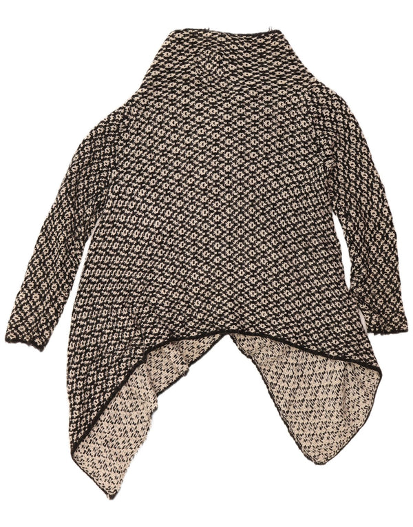 Maglione Cardigan Aperto Oversize da Donna ZARA UK 14 Medio Nero Acrilico