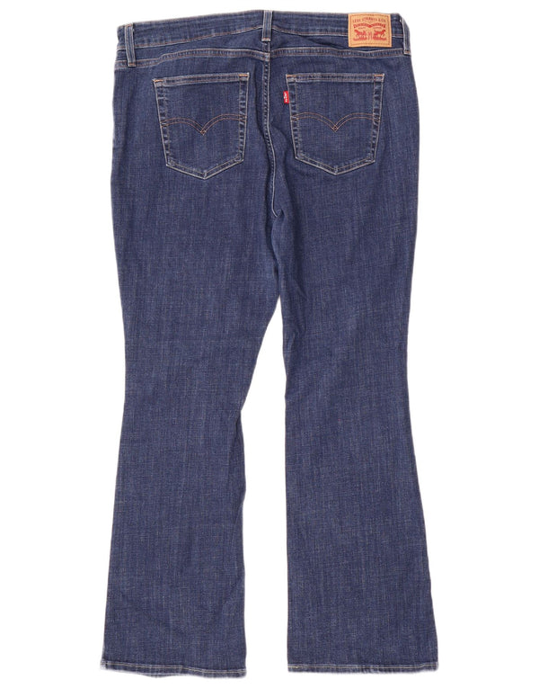 Jeans Levi's da donna 725 bootcut a vita alta W34 L30 cotone blu navy