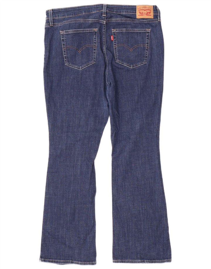 Jeans Levi's da donna 725 bootcut a vita alta W34 L30 cotone blu navy