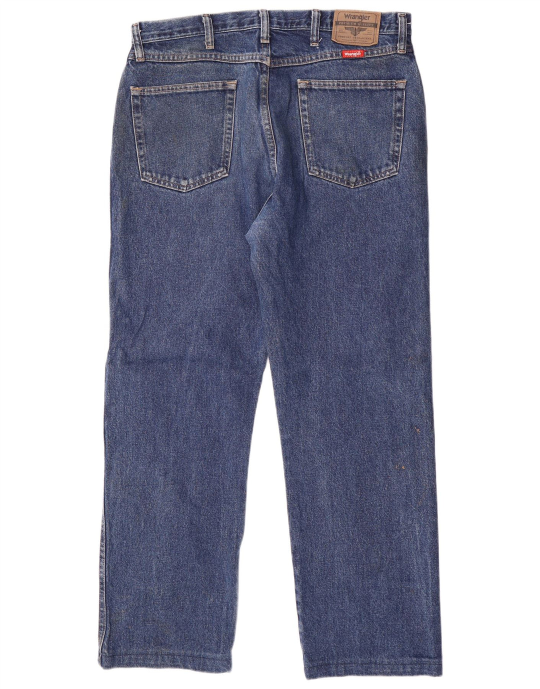 Jeans dritti da uomo Wrangler vestibilità regolare W35 L30 cotone blu