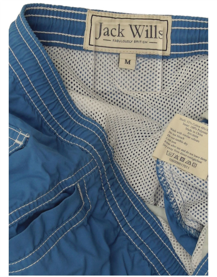 Pantaloncini da bagno da uomo Jack Wills in cotone blu medio