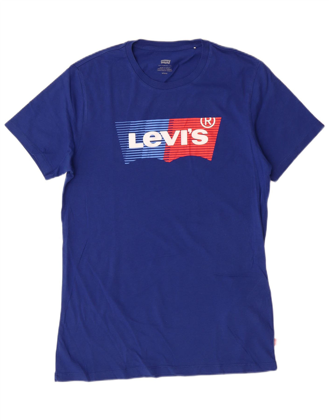 T-shirt grafica da uomo LEVI'S Top piccola in cotone blu