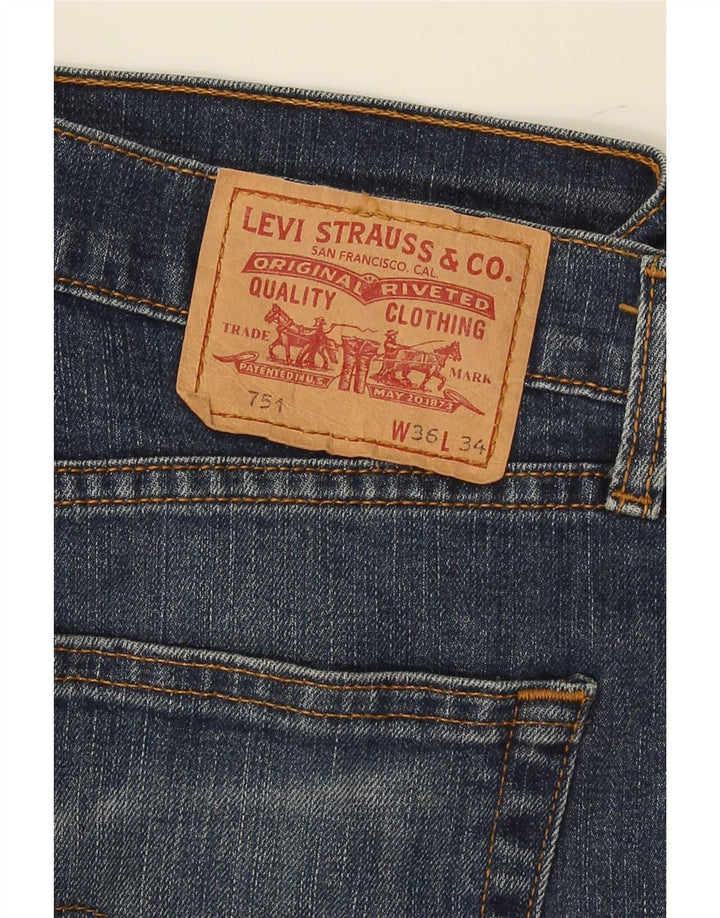 Levi's Uomo 751 Jeans dritti W36 L29 Cotone blu navy