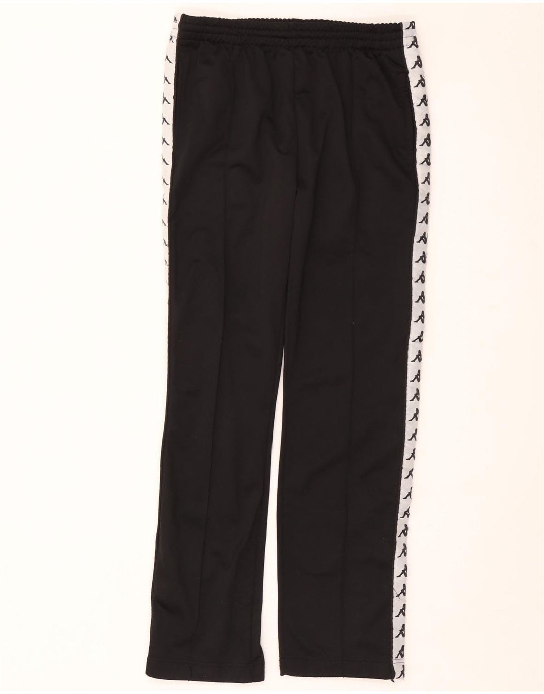 Pantaloni da tuta con grafica Kappa da uomo, poliestere nero medio