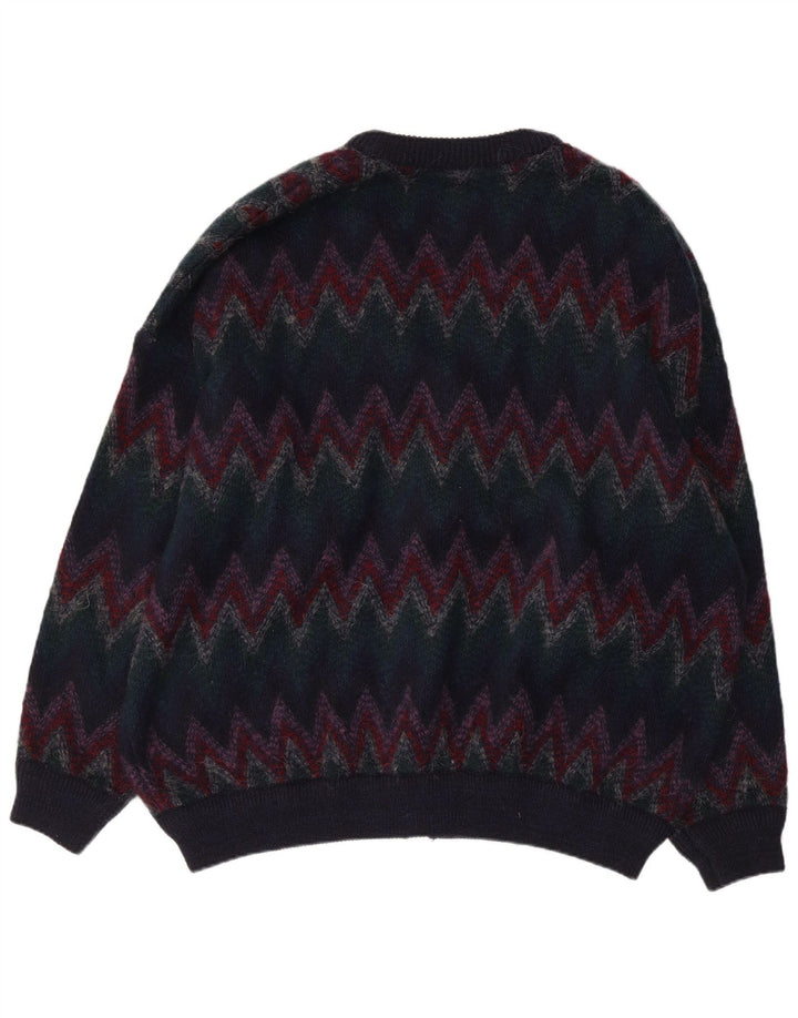 Maglione cardigan da uomo WESTBURY 2XL acrilico Chevron multicolore