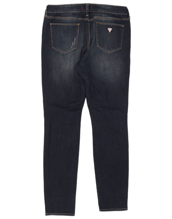 Guess Jeans skinny curvy a vita media Sienna da donna W34 L32 in cotone blu