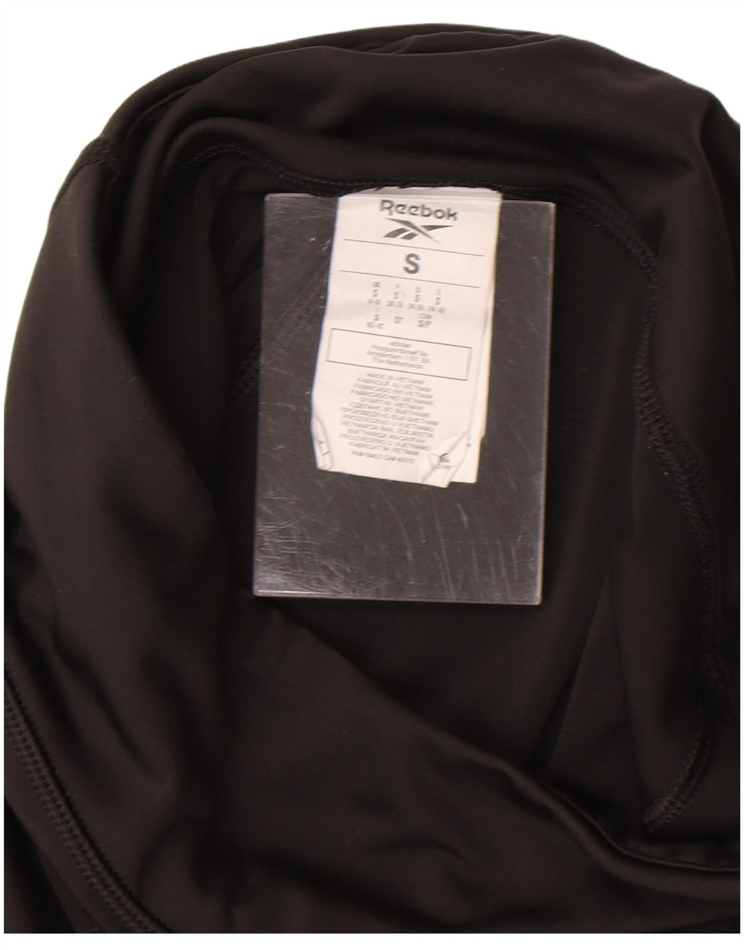 Leggings Reebok da donna UK 8 Small poliestere nero