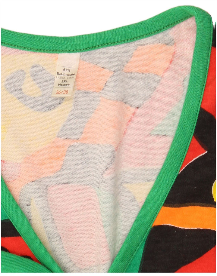 Canotta da donna VINTAGE EU 36/38 Piccolo cotone geometrico multicolore