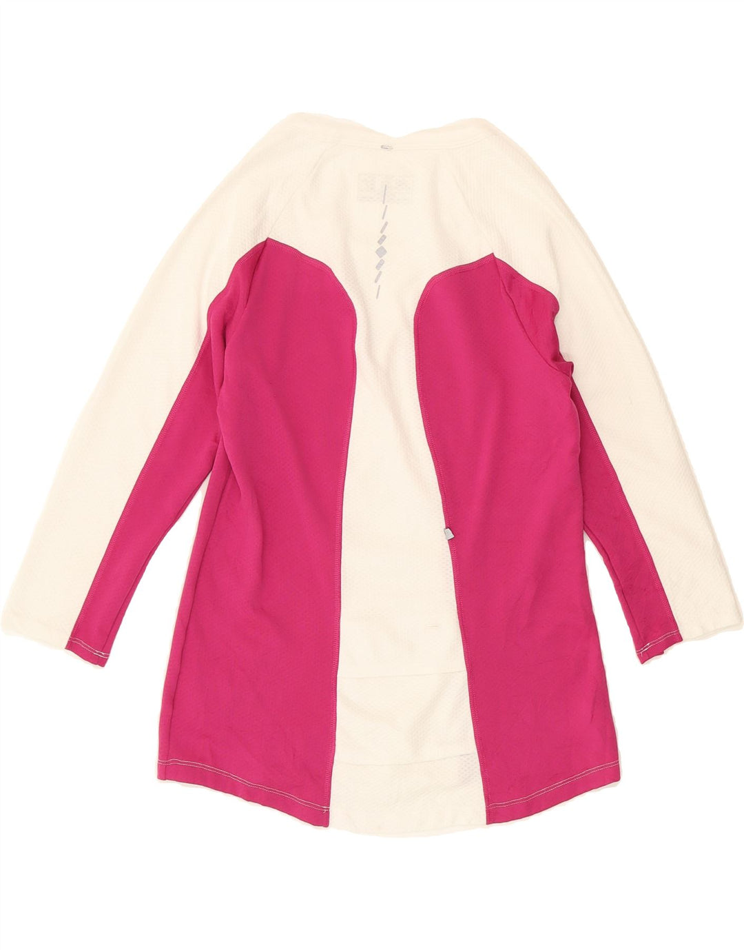 NEW BALANCE Womens Top Long Sleeve UK 14 Large Pink Colourblock Polyester Vintage New Balance and Second-Hand New Balance from Messina Hembry 