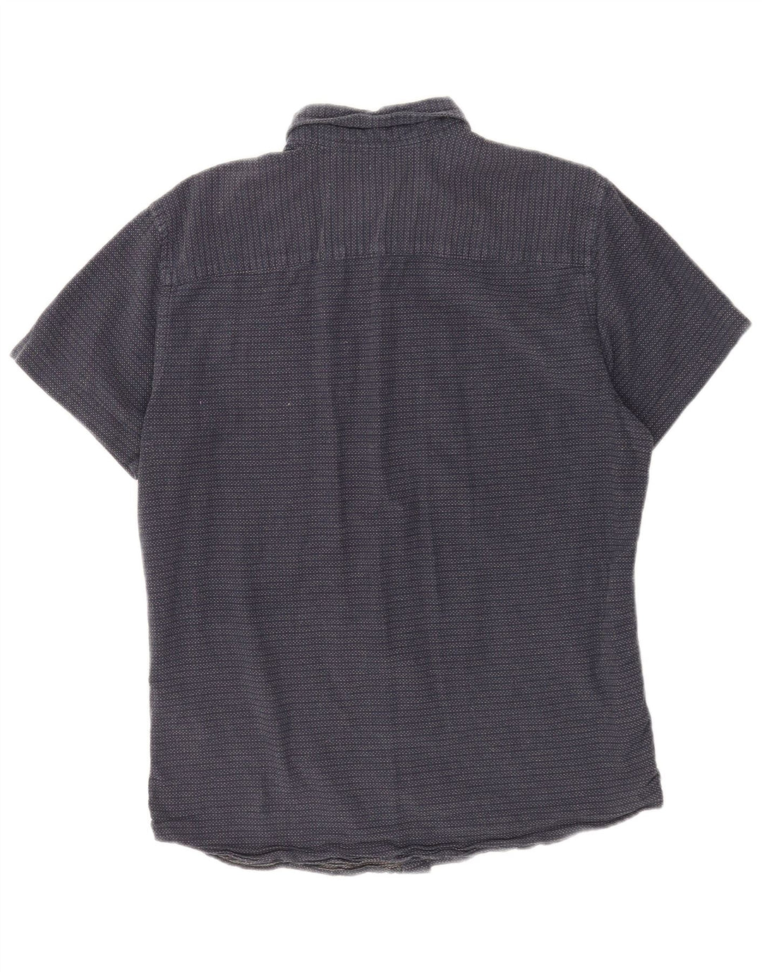 Camicia a maniche corte da uomo Jack & Jones grande in cotone maculato blu navy