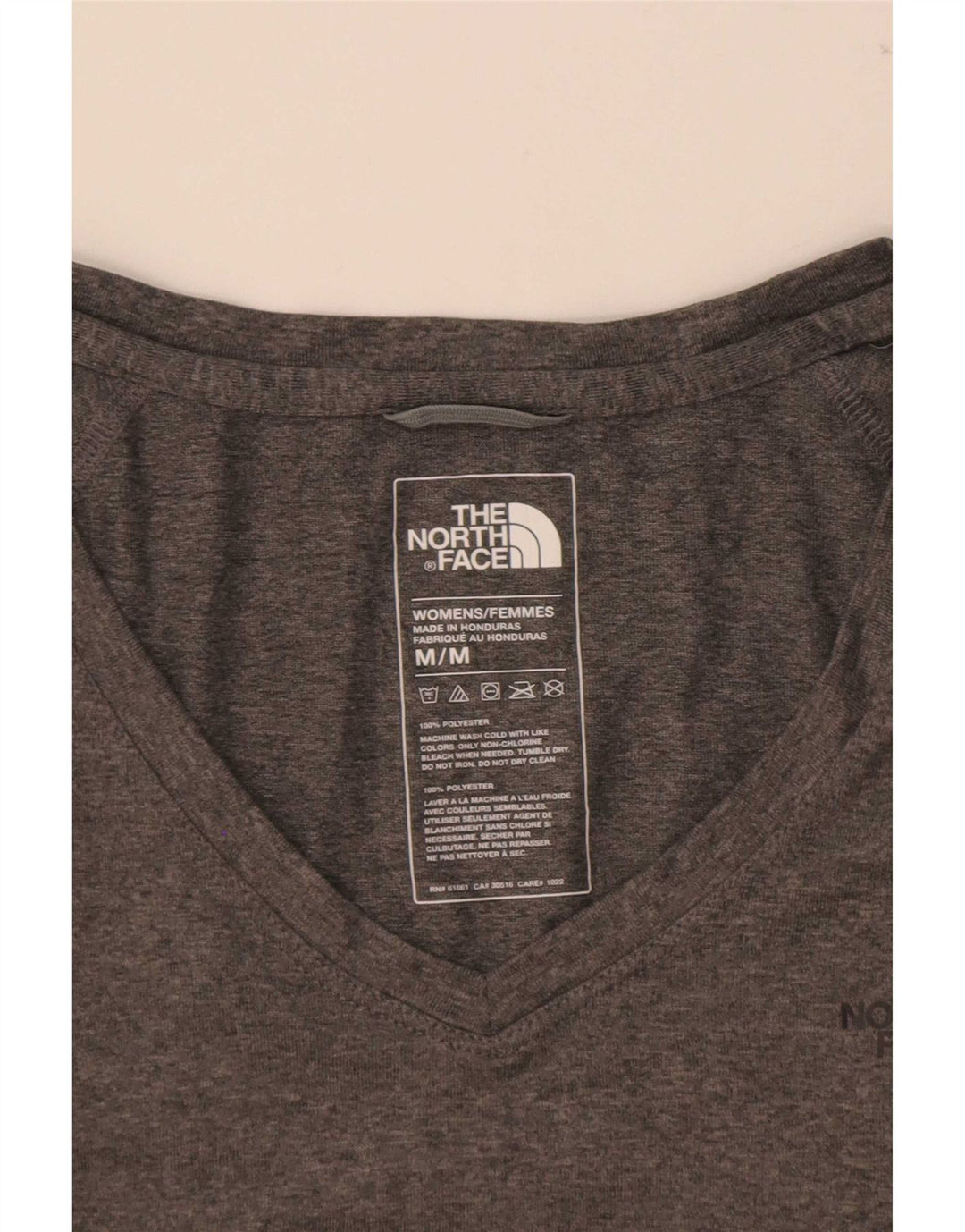 T-shirt da donna The North Face UK 12 Poliestere chiazzato grigio medio