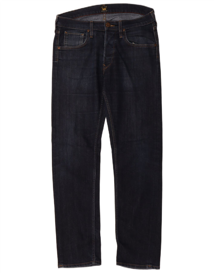 Jeans dritti da uomo LEE Daren W32 L32 in cotone blu navy