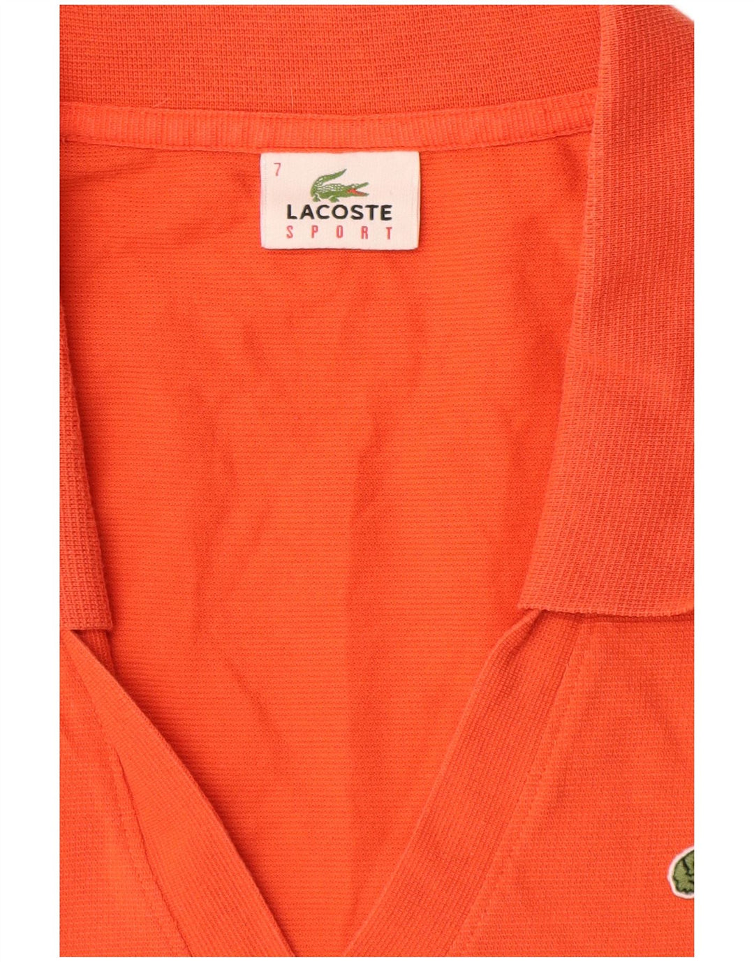 Polo senza maniche da donna Lacoste UK 12 arancione medio