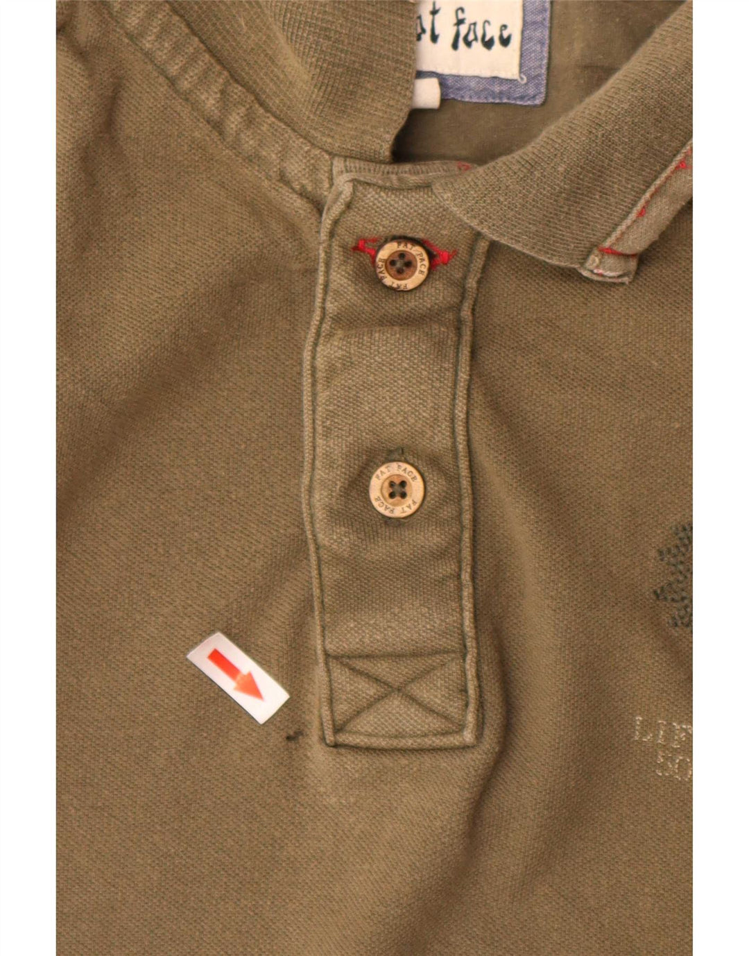 Polo da uomo Fat Face XL in cotone kaki