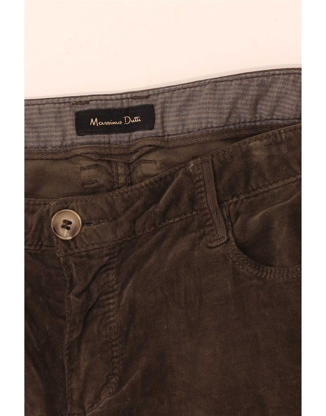 Pantaloni casual slim da donna Massimo Dutti W28 L32 Marrone
