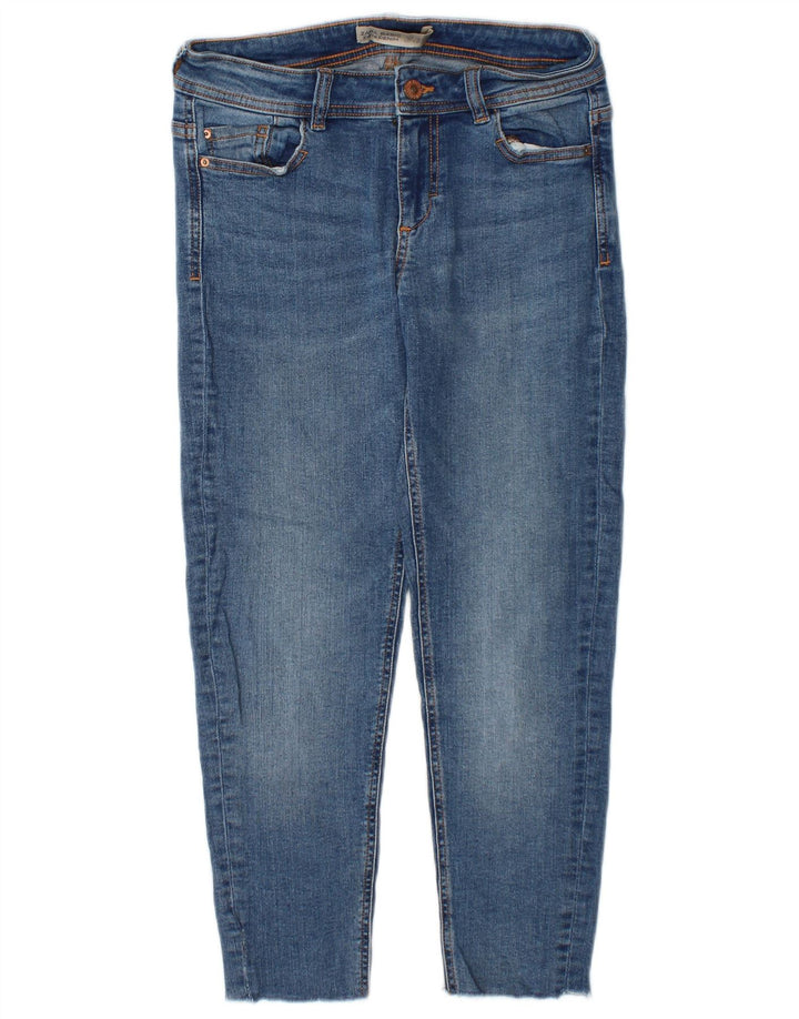 Jeans slim da donna Zara EU 34 2XS W24 L23 Blu