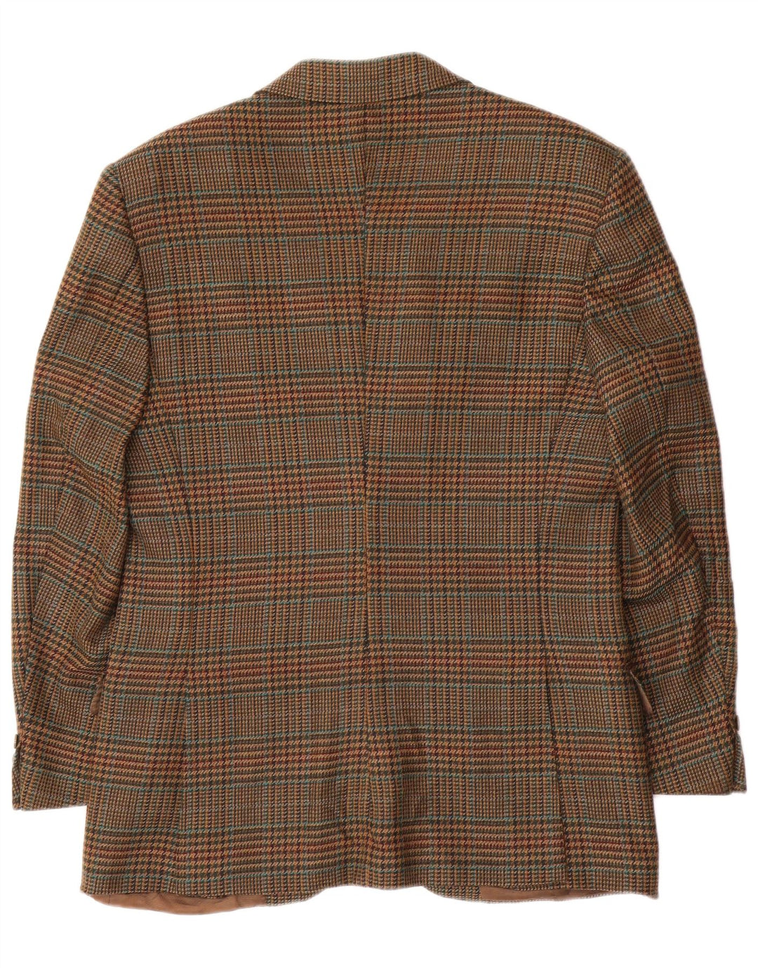 BURBERRYS Giacca blazer da uomo a 2 bottoni IT 48 Lana pied de poule marrone medio