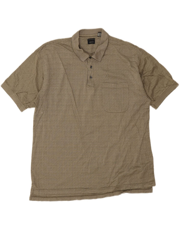 Polo da uomo Izod XL in cotone geometrico kaki