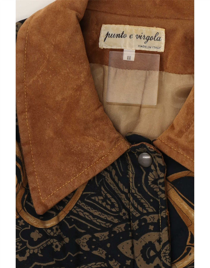 Giacca trapuntata da equitazione da donna Punto e Virgola UK 10 piccola multicolore