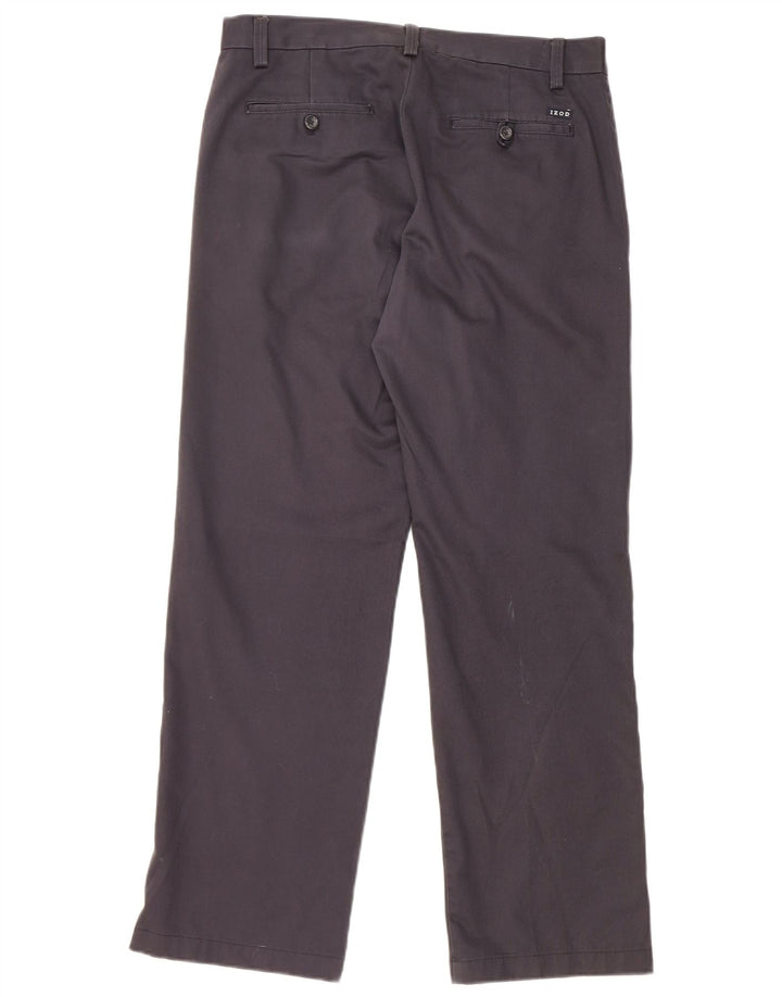 Pantaloni chino slim fit da uomo IZOD W30 L30 in cotone blu navy