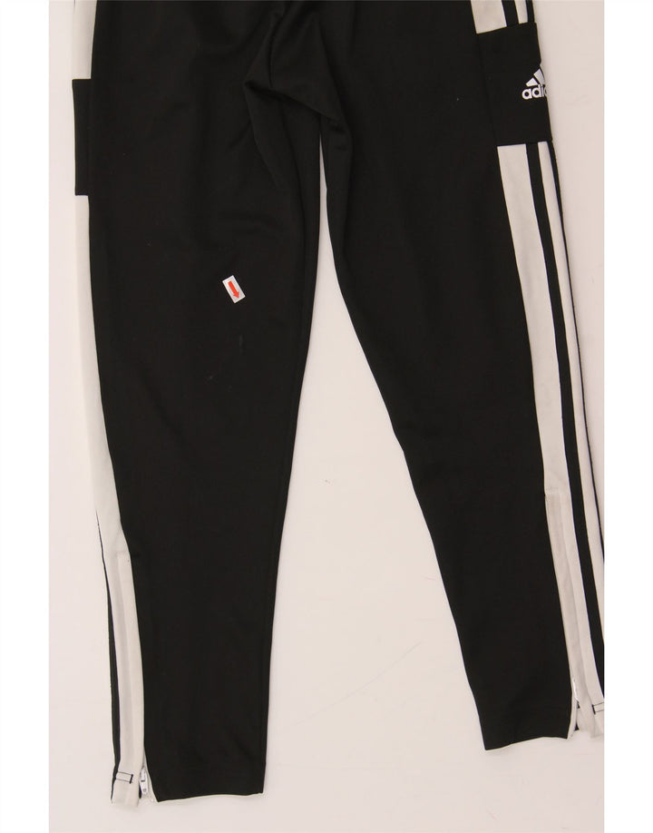 ADIDAS Boys Graphic Tracksuit Trousers 9-10 Years  Black Polyester Vintage Adidas and Second-Hand Adidas from Messina Hembry 