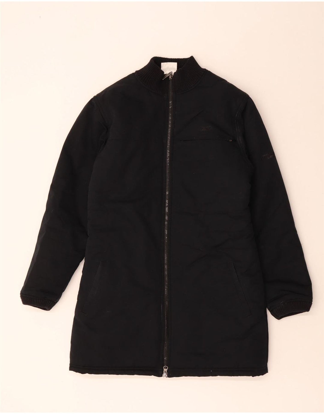 Cappotto imbottito oversize Reebok da donna UK 10 piccolo nero