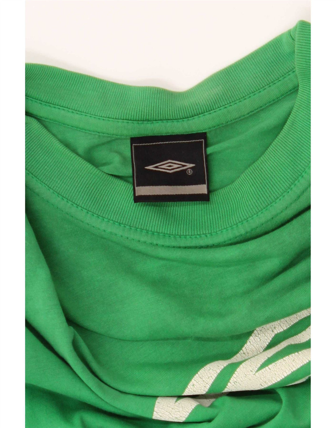 T-shirt grafica da uomo Umbro Top in cotone verde medio