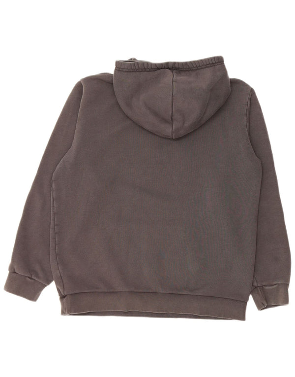 Felpa con cappuccio grafica da uomo Adidas Small in cotone grigio