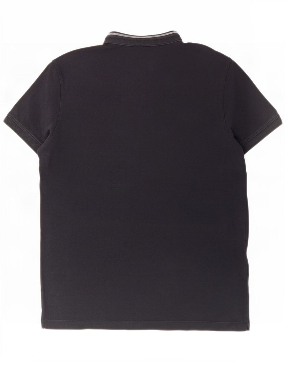 Massimo Dutti Polo da uomo grande in cotone blu navy