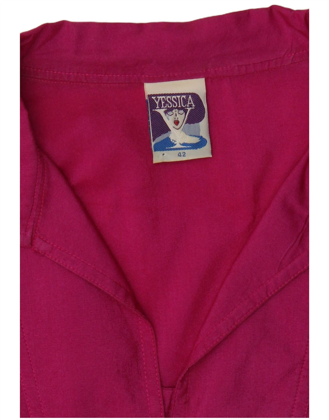 YESSICA Womens Shirt Blouse EU 42 Large Pink Silk