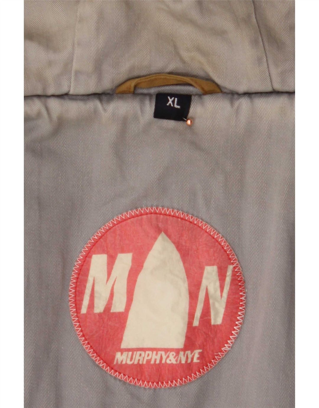 Giacca imbottita con cappuccio da uomo Murphy & Nye UK 42 XL Beige