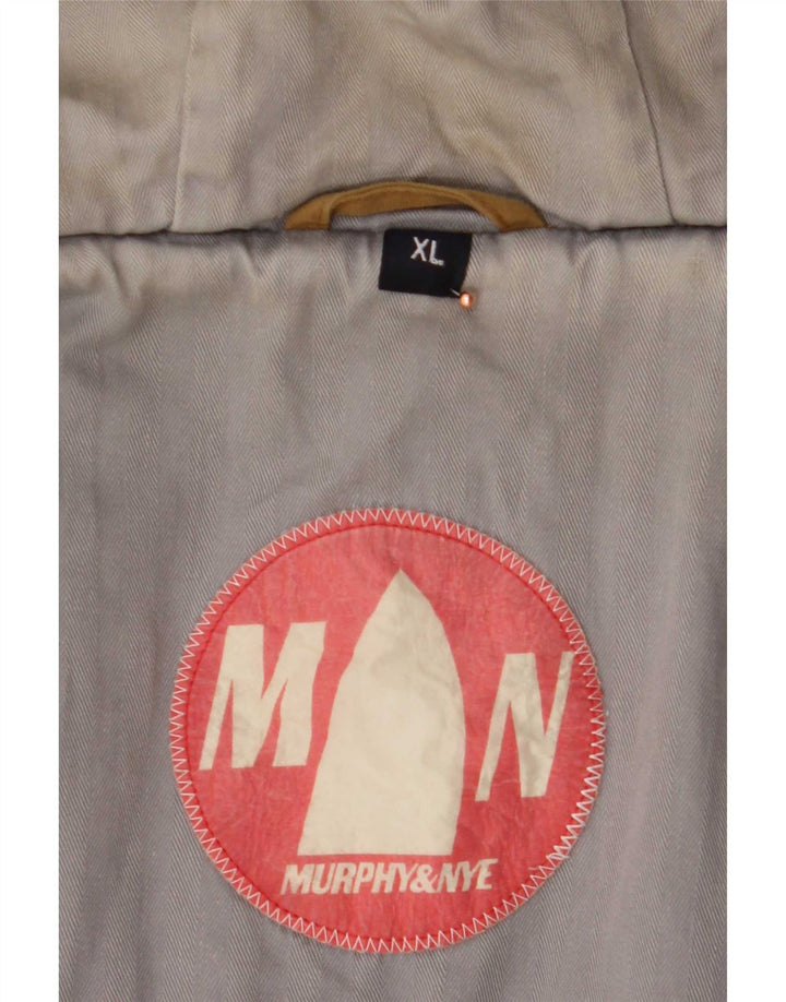 Giacca imbottita con cappuccio da uomo Murphy & Nye UK 42 XL Beige