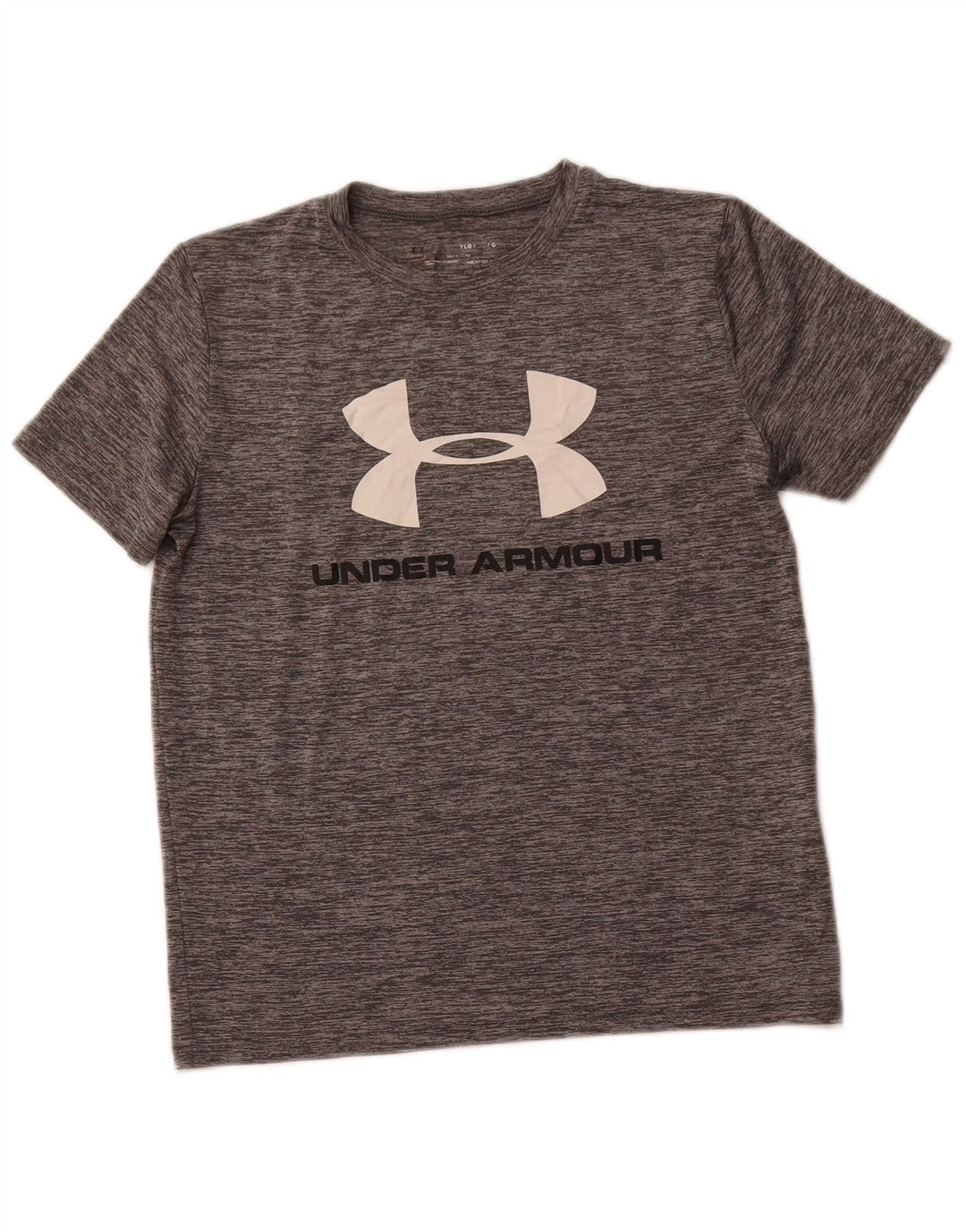 Maglietta grafica per ragazzi UNDER ARMOUR Heat Gear 11-12 anni, grande, grigia