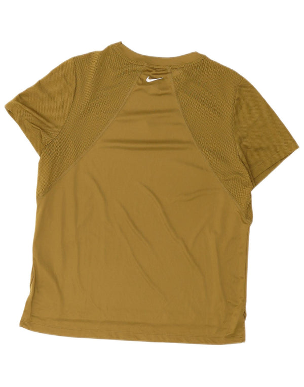 T-shirt grafica Nike Dri Fit da uomo, taglia grande, in poliestere kaki