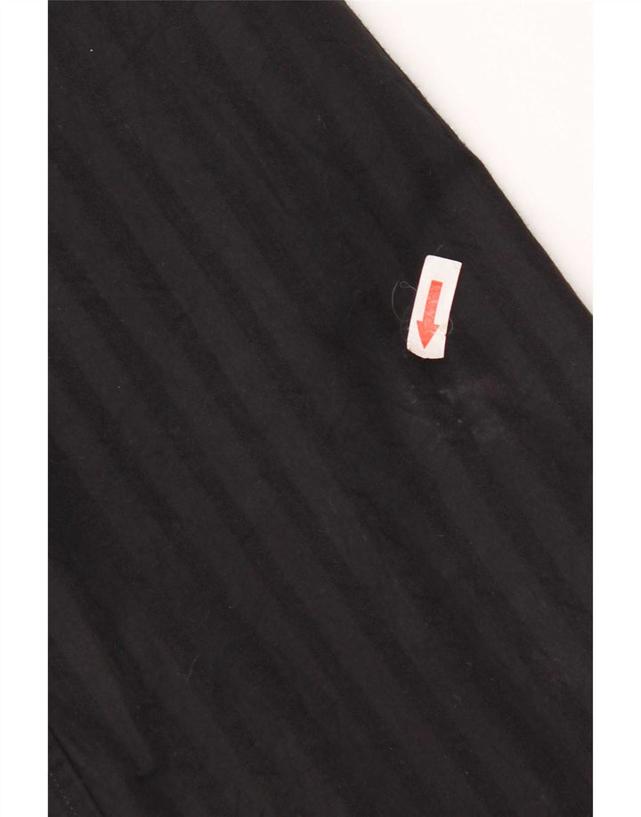 Camicia da uomo Diesel Large in cotone a righe nere