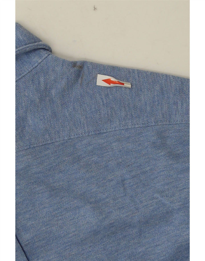 Ralph Lauren Camicia da uomo in rete leggera piuma piccola in cotone blu