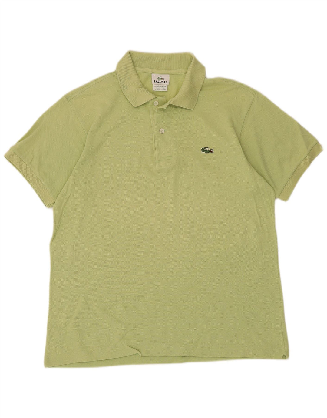 Polo da uomo Lacoste taglia 4 in cotone verde medio