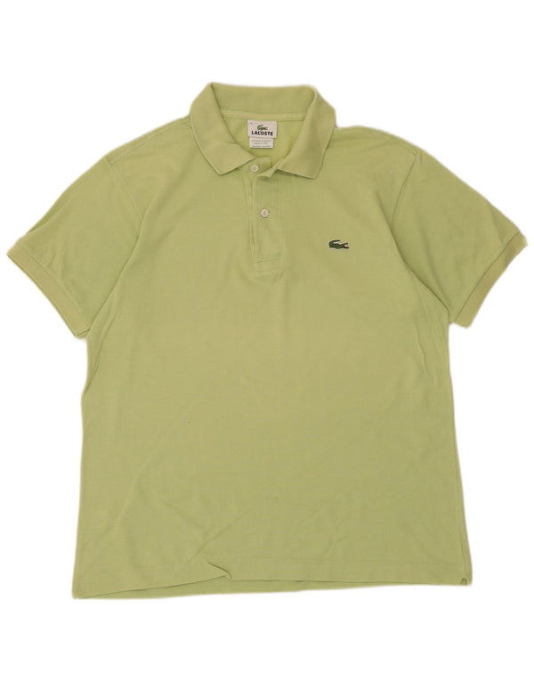 Polo da uomo Lacoste taglia 4 in cotone verde medio