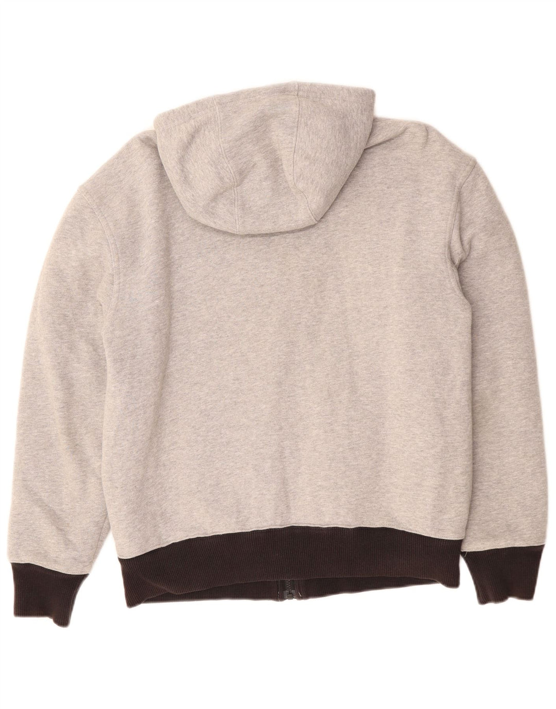 TIMBERLAND Maglione con cappuccio e zip da uomo in cotone color block grigio medio