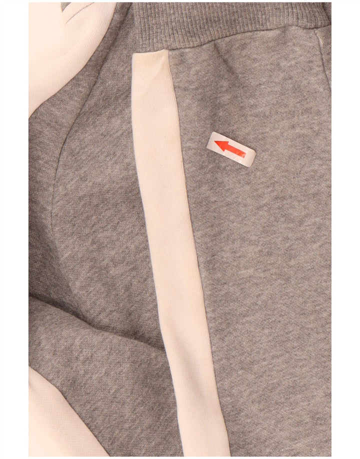 Giacca da ginnastica da uomo Puma Small in cotone color block grigio