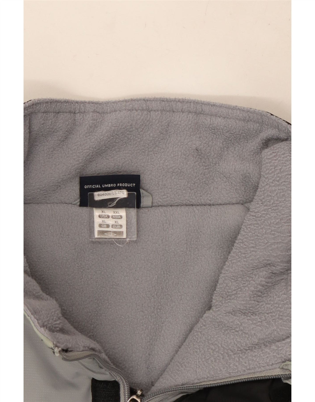 Giacca a vento da uomo Umbro UK 42 XL Nylon color block grigio