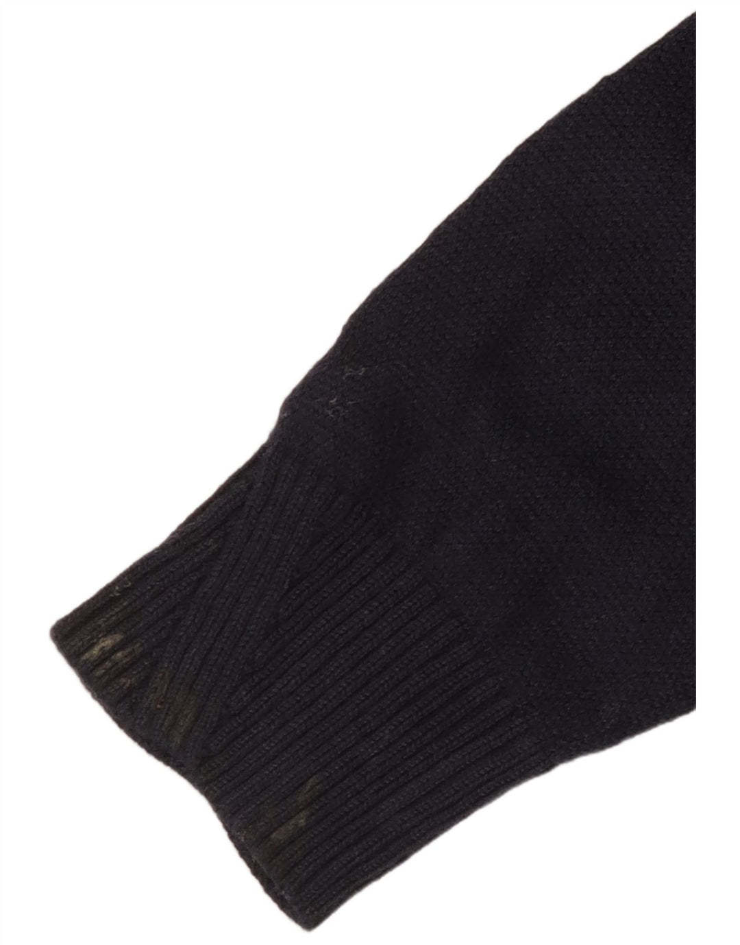 Maglione da uomo con collo con zip White Stuff Lana merino media blu navy