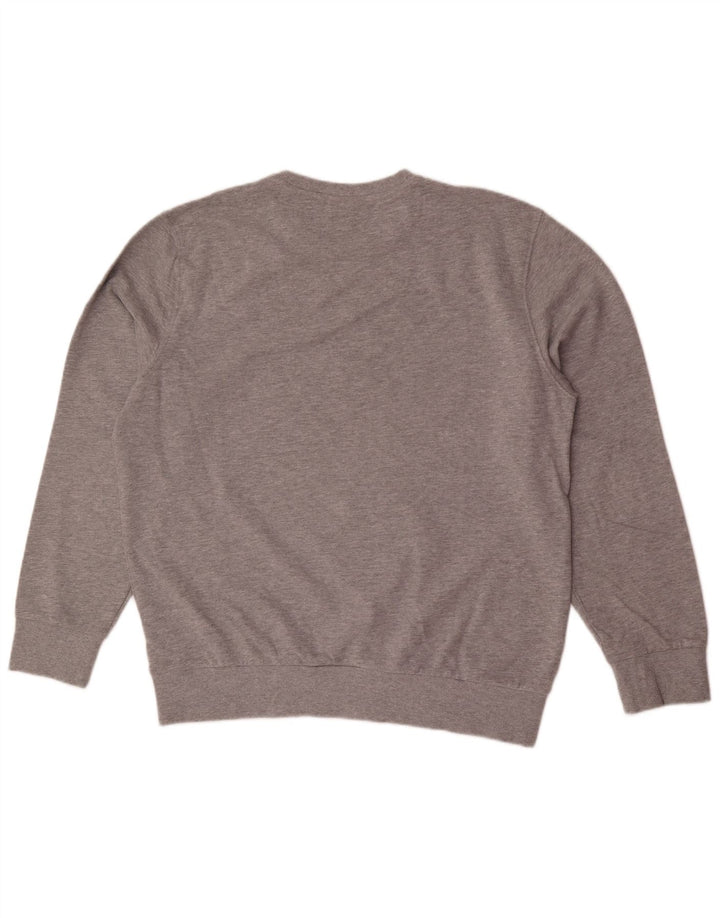 Felpa da uomo North Sails Maglione grande in cotone grigio