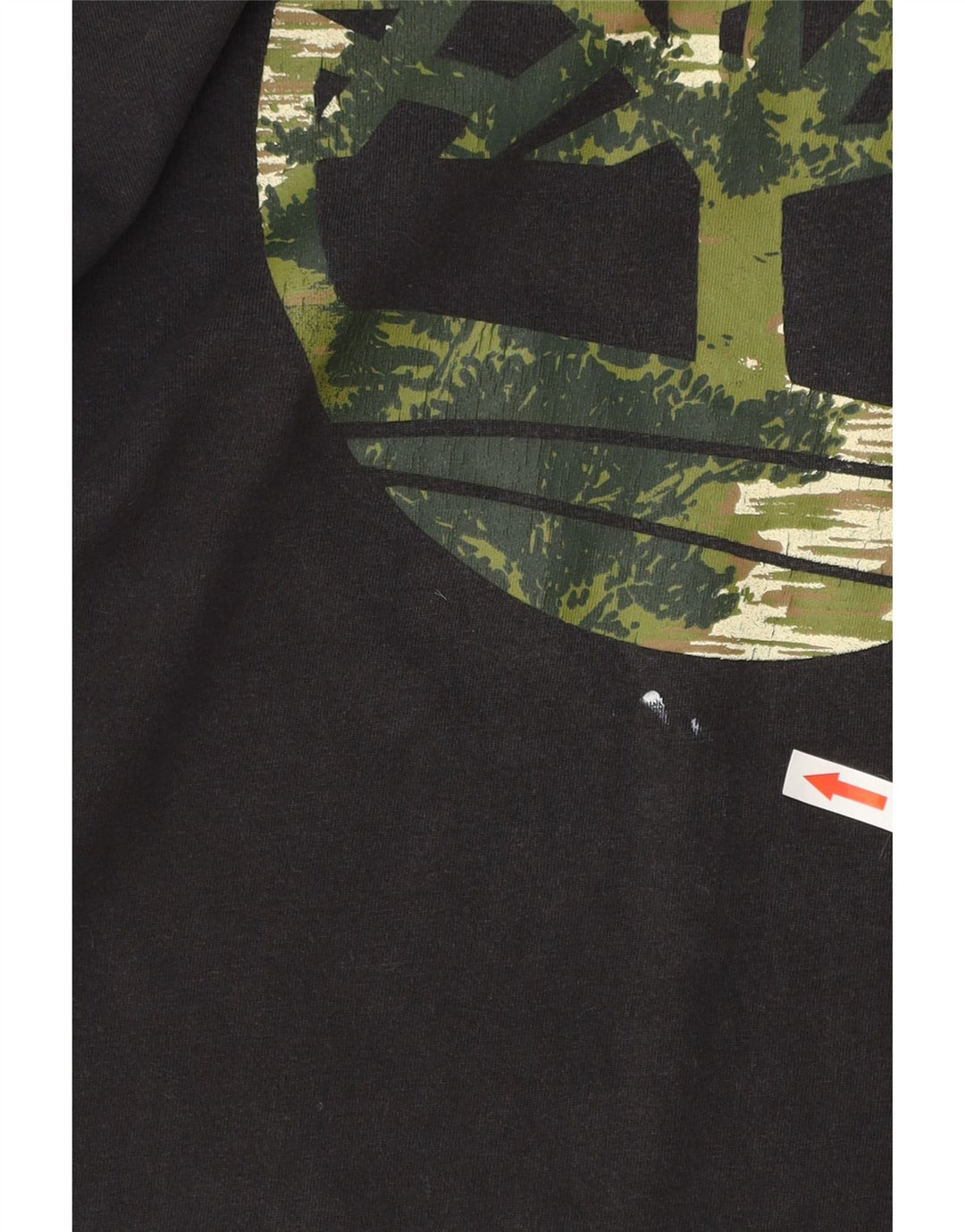 Timberland T-shirt grafica da uomo con vestibilità regolare, piccola, in cotone nero