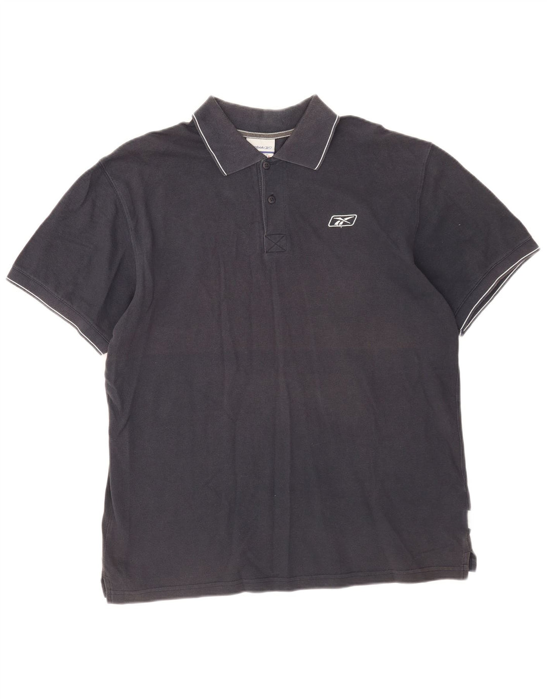 Polo Reebok da uomo XL in cotone blu navy