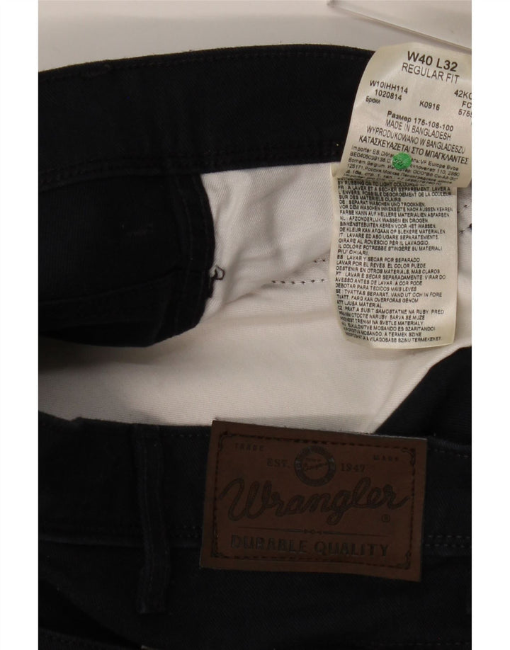 Pantaloni casual dritti da uomo vestibilità regolare WRANGLER W40 L29 blu navy